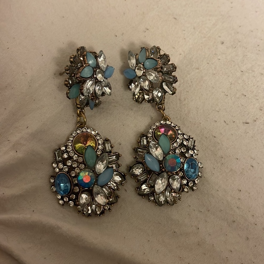 Blue statement earrings ‼️BUNDLE AND SAVE‼️